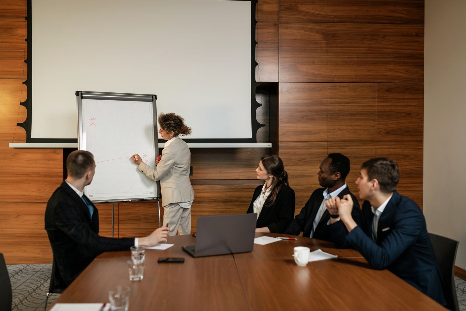 African professionals in a training session